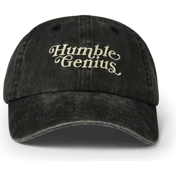 Sapkák ívelt fekete állítható Humble Genius Washed Pica Pica