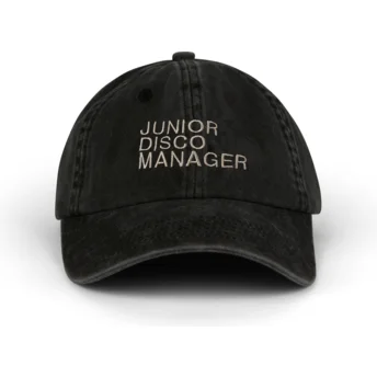 Sapkák ívelt fekete állítható pánt Junior Disco Manager Washed Pica Pica