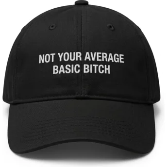 Sapkák ívelt fekete állítható pánt Not Your Average Basic Bitch Pica Pica