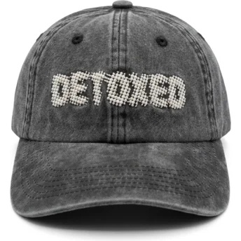 Sapkák ívelt fekete állítható Detoxed Washed Pica Pica