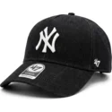 schwarze-gebogene-snapback-kappe-mvp-dt-denim-der-new-york-yankees-mlb-von-47-brand