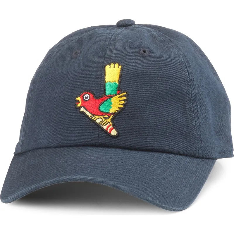 marineblaue-verstellbare-curved-cap-ballpark-der-fukuoka-daiei-hawks-von-american-needle