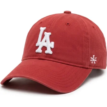 Gorra curva roja ajustable Archive de Los Angeles Dodgers MLB de American Needle