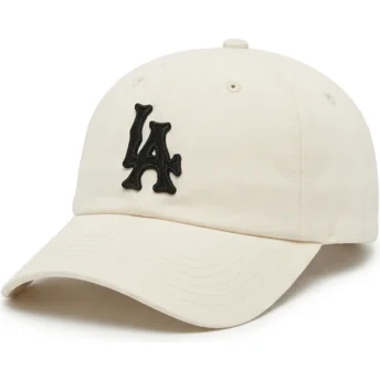 Sapkák ívelt fehér állítható Archive Los Angeles Dodgers MLB American Needle