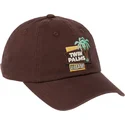 braune-verstellbare-curved-cap-twin-palms-village-ballpark-von-american-needle