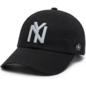svart-justerbar-kurvad-keps-ballpark-fran-new-york-black-yankees-mlb-av-american-needle