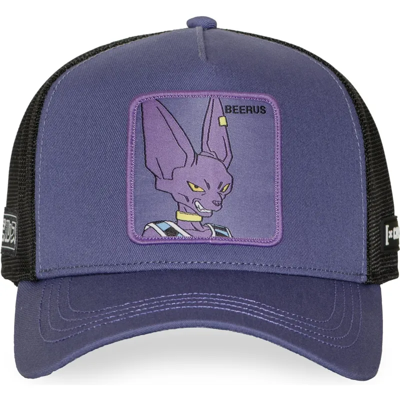 trucker-cap-violett-beerus-dbs8-beeb-dragon-ball-von-capslab