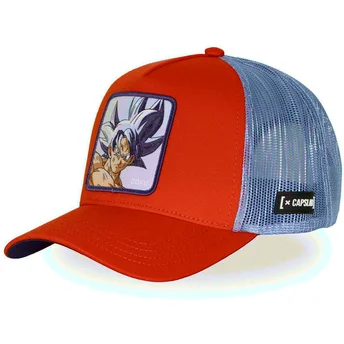 Sapkák ívelt narancssárga snapback Ultra Instinct DBS8 ULTB Son Goku Dragon Ball Capslab