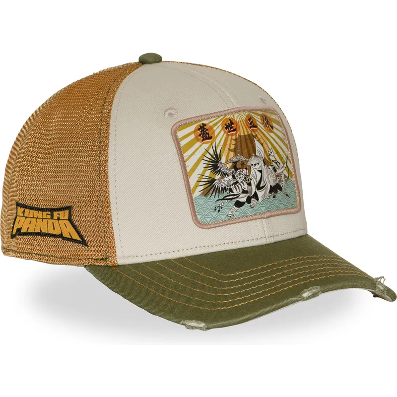 gorra-trucker-beige-och-gron-kfp-dra-kung-fu-panda-fran-capslab