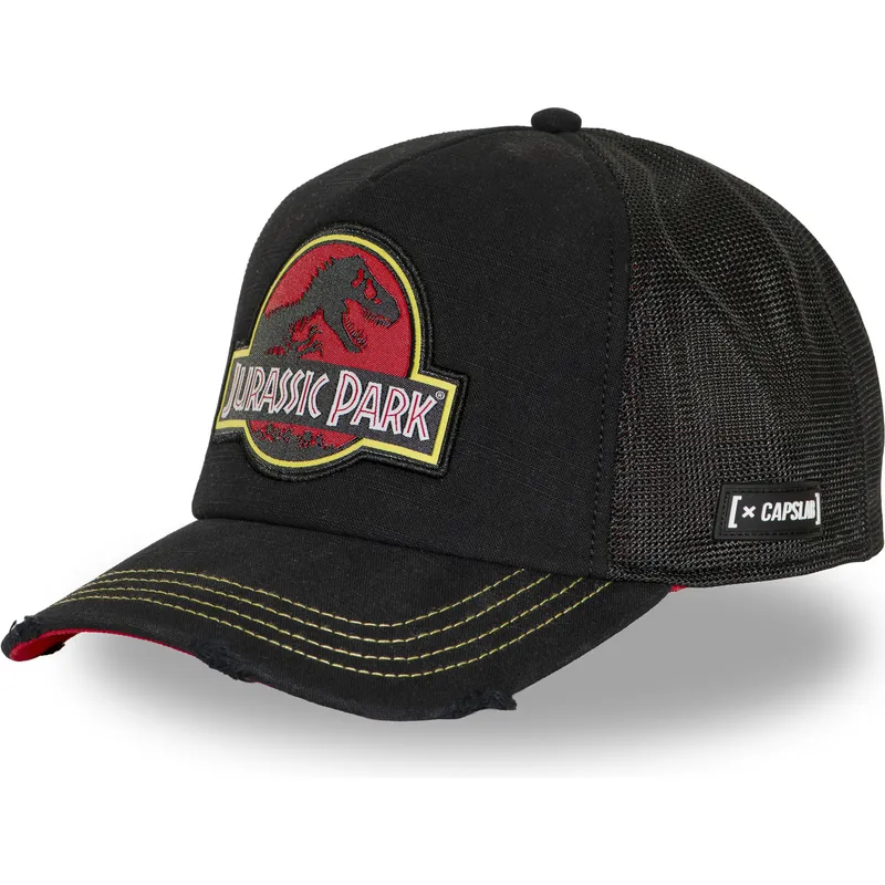capslab-jur1-logb-jurassic-park-black-trucker-hat