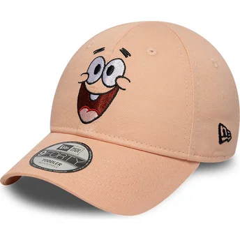 Sapkák ívelt rózsaszín állítható pánt gyereknek 9FORTY Face Patricio Estrella Bob Esponja New Era