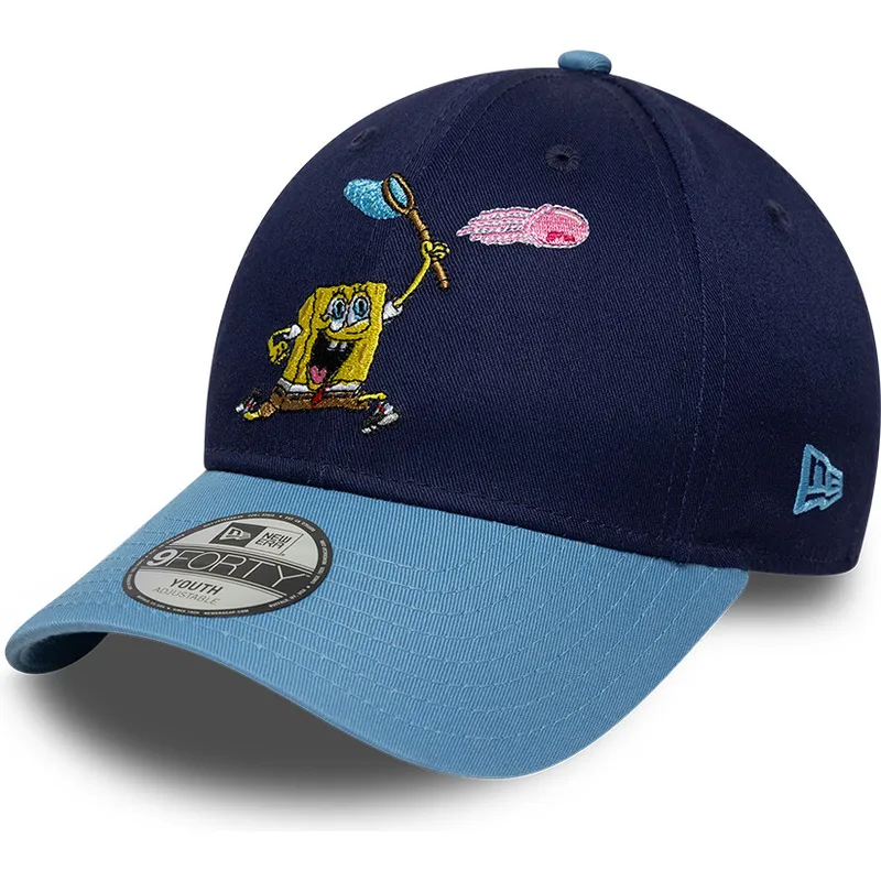 bla-kurvad-keps-snapback-for-barn-9forty-bob-esponja-fran-new-era