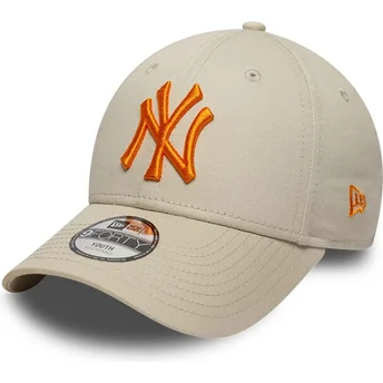 Cap ívelt бежов регулируема лента gyereknek 9FORTY League Essential New York Yankees MLB New Era