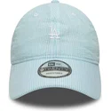 blaue-verstellbare-curved-cap-9twenty-seersucker-der-los-angeles-dodgers-mlb-von-new-era