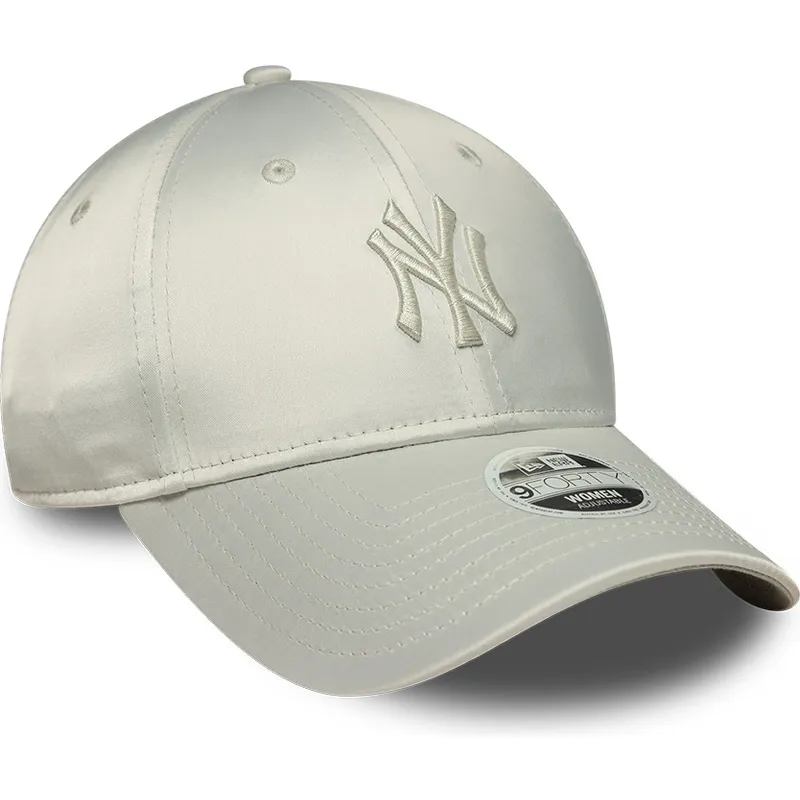 new-era-curved-brim-women-9forty-bow-back-satin-new-york-yankees-mlb-green-adjustable-cap