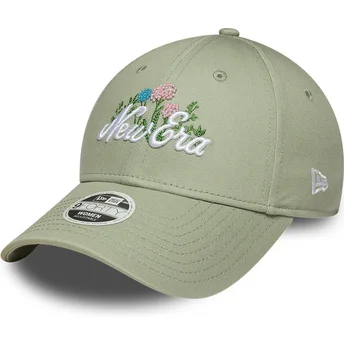 Sapkák ívelt zöld állítható 9FORTY Beaded New Era