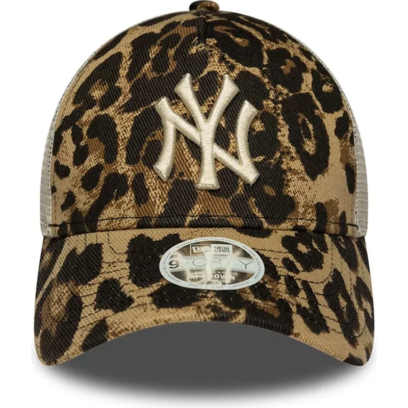 damen-trucker-cap-leopard-9forty-m-crown-a-frame-leopard-new-york-yankees-mlb-von-new-era
