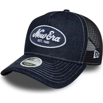 Sapkák ívelt sötétkék snapback 9FORTY M-Crown A Frame New Era