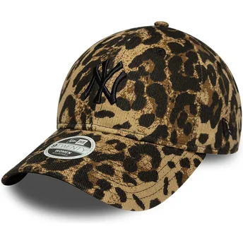 Cap ívelt леопард регулируема лента negro 9TWENTY Leopard New York Yankees MLB New Era
