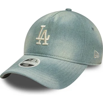 Sapkák ívelt kék állítható 9TWENTY A Frame Denim Los Angeles Dodgers MLB New Era