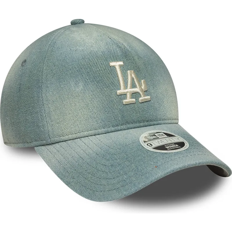 sapkak-ivelt-kek-allithato-9twenty-a-frame-denim-los-angeles-dodgers-mlb-new-era