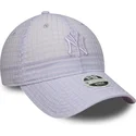new-era-curved-brim-women-purple-logo-9twenty-seersucker-new-york-yankees-mlb-purple-adjustable-cap