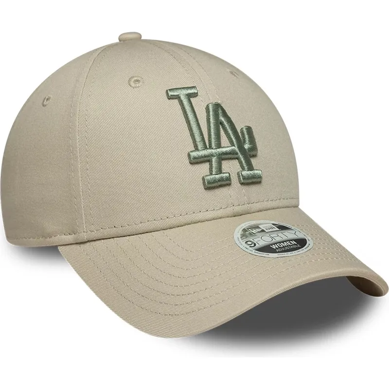 cap-ivelt-bezhov-reguliruema-lenta-9forty-league-essential-los-angeles-dodgers-mlb-new-era
