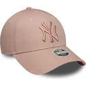 sapkak-ivelt-rozsaszin-allithato-9forty-league-essential-new-york-yankees-mlb-new-era