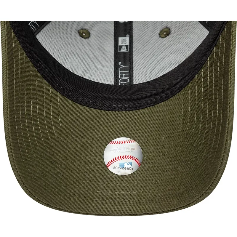 gron-kurvad-justerbar-keps-for-dam-9forty-metallic-fran-los-angeles-dodgers-mlb-av-new-era
