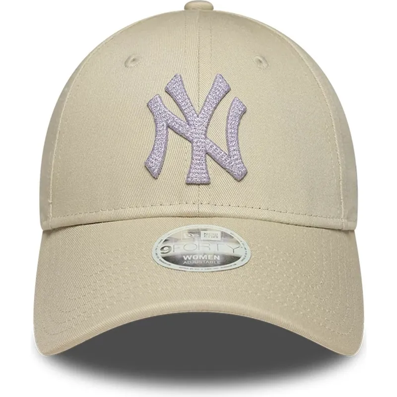 cap-ivelt-bezhov-reguliruema-lenta-9forty-metallic-new-york-yankees-mlb-new-era