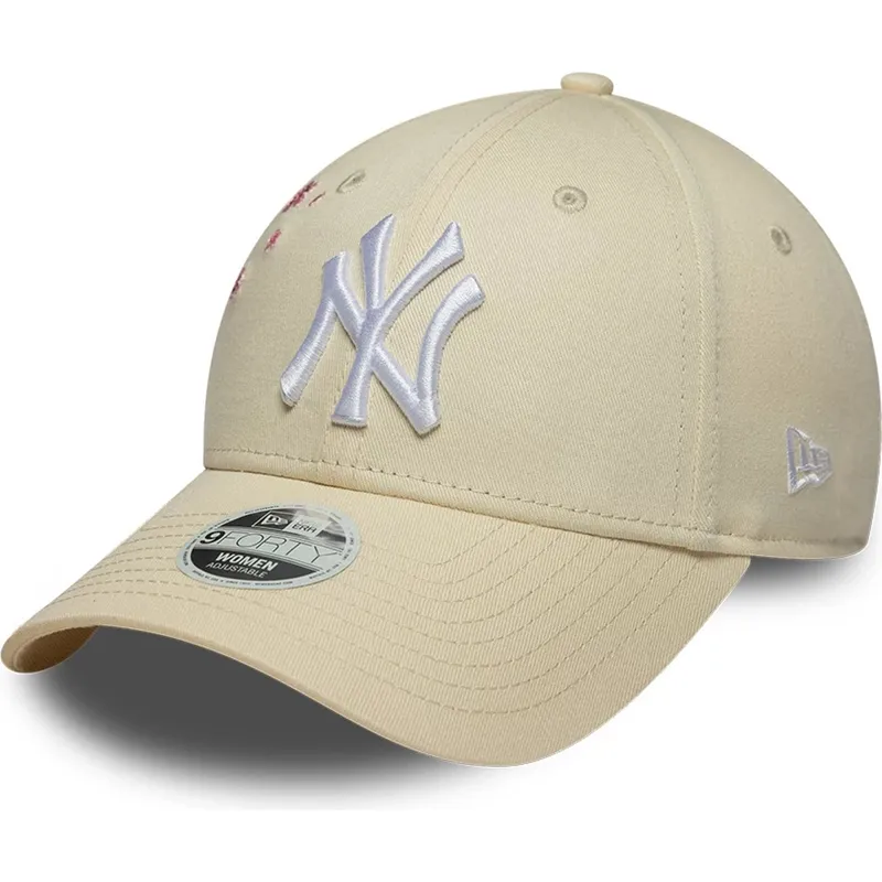 sapkak-ivelt-bezs-allithato-9forty-floral-icon-side-new-york-yankees-mlb-new-era