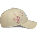 gorra-curva-beige-ajustable-para-mujer-9forty-floral-icon-side-de-new-york-yankees-mlb-de-new-era