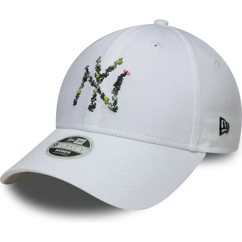 sapkak-ivelt-feher-allithato-9forty-floral-infill-new-york-yankees-mlb-new-era