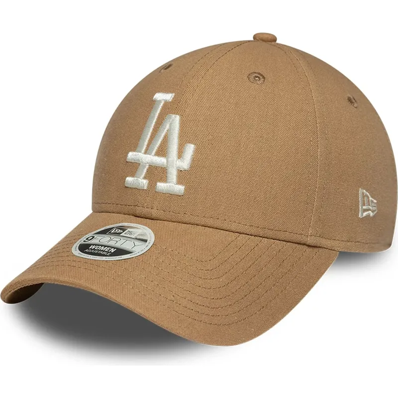 cap-ivelt-kafyav-reguliruema-lenta-9forty-linen-los-angeles-dodgers-mlb-new-era