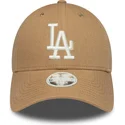 cap-ivelt-kafyav-reguliruema-lenta-9forty-linen-los-angeles-dodgers-mlb-new-era