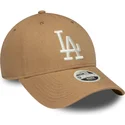 cap-ivelt-kafyav-reguliruema-lenta-9forty-linen-los-angeles-dodgers-mlb-new-era