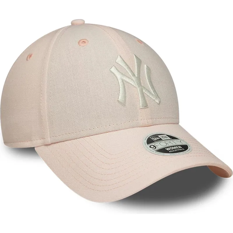 sapkak-ivelt-rozsaszin-allithato-9forty-linen-new-york-yankees-mlb-new-era