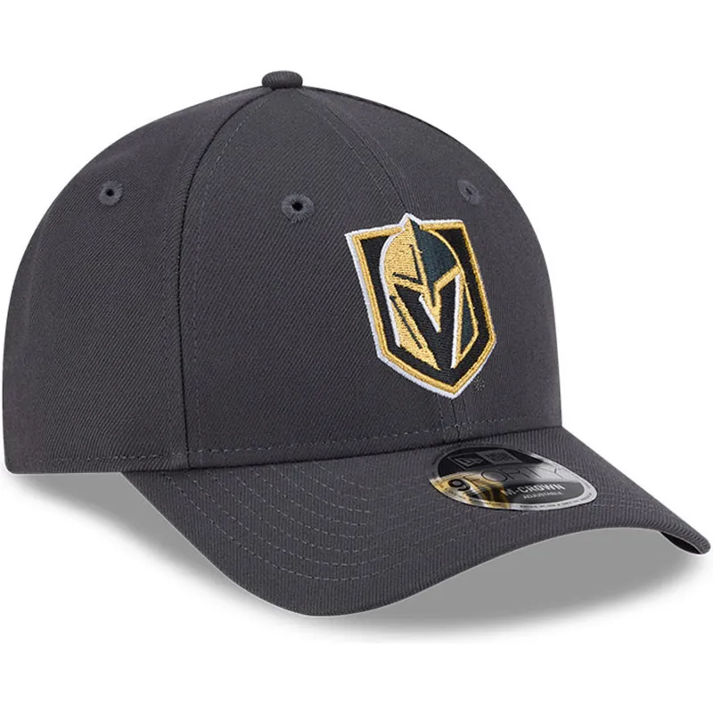 graue-gebogene-snapback-kappe-9forty-m-crown-der-vegas-golden-knights-nhl-von-new-era