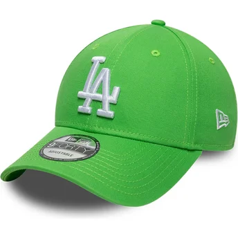 Sapkák ívelt zöld állítható pánt 9FORTY League Essential Los Angeles Dodgers MLB New Era