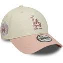 cap-ivelt-bezhov-reguliruema-lenta-rosa-rosa-9forty-world-series-patch-los-angeles-dodgers-mlb-new-era