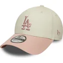 cap-ivelt-bezhov-reguliruema-lenta-rosa-rosa-9forty-world-series-patch-los-angeles-dodgers-mlb-new-era