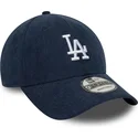 marineblaue-verstellbare-curved-cap-9forty-soft-cord-der-los-angeles-dodgers-mlb-von-new-era
