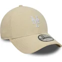 beige-gebogene-verstellbare-9forty-soft-cord-kappe-der-new-york-mets-mlb-von-new-era