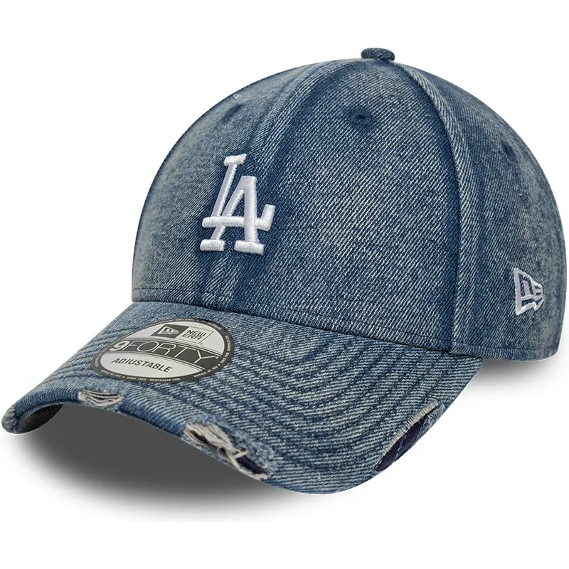 bla-bojd-justerbar-keps-9forty-acid-wash-denim-fran-los-angeles-dodgers-mlb-av-new-era