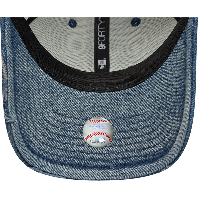 gorra-curva-azul-ajustable-9forty-acid-wash-denim-de-los-angeles-dodgers-mlb-de-new-era