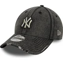 gorra-curva-negra-ajustable-9forty-acid-wash-denim-de-new-york-yankees-mlb-de-new-era