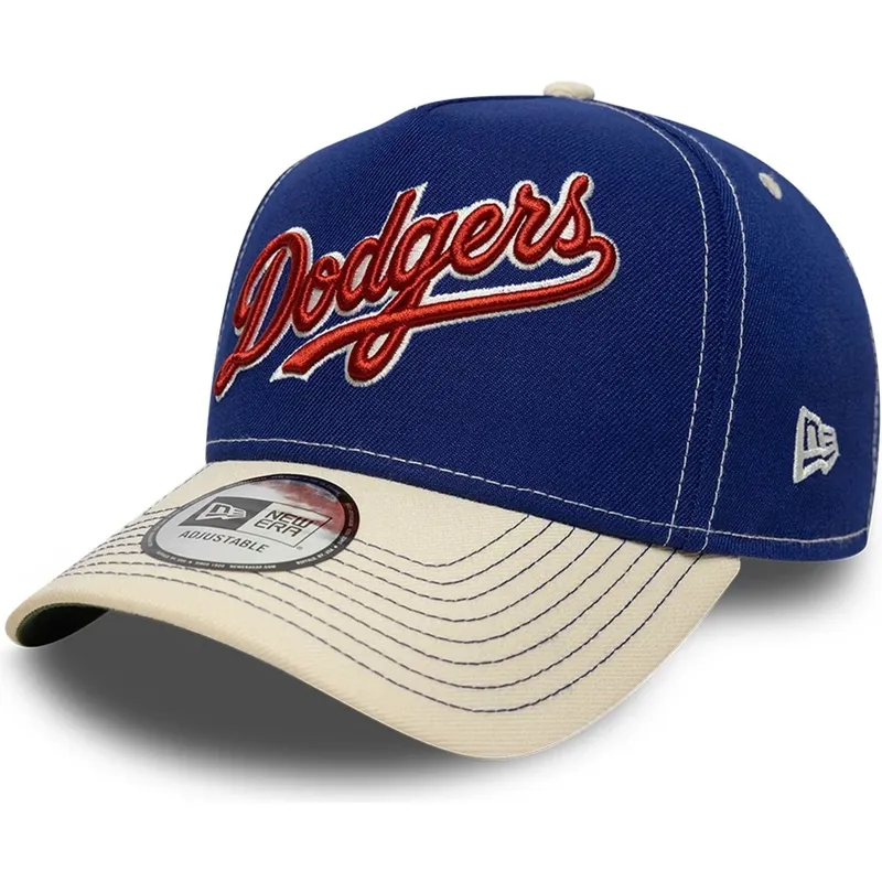 bla-och-beige-kurvad-keps-snapback-e-frame-city-icon-fran-los-angeles-dodgers-mlb-av-new-era