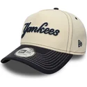 new-era-curved-brim-e-frame-city-icon-new-york-yankees-mlb-beige-and-navy-blue-snapback-cap