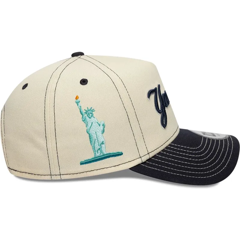 cap-ivelt-bezhov-snapbek-e-frame-city-icon-new-york-yankees-mlb-new-era