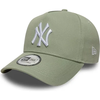 Gorra curva verde snapback E Frame League Essential de New York Yankees MLB de New Era